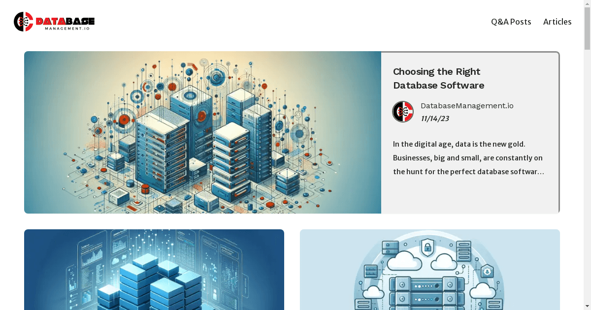 DatabaseManagement.io Launches as Premier Hub for Database Management Insights