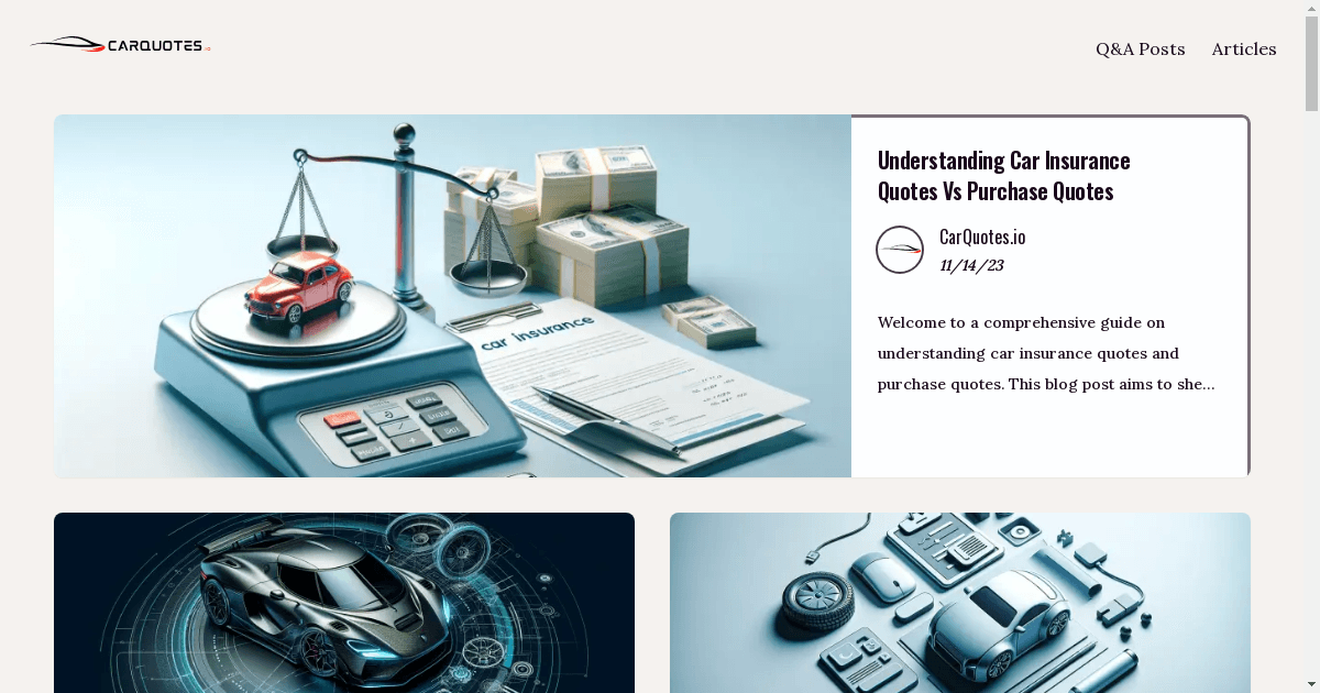 CarQuotes.io Launches as a Premier Resource for Automotive Knowledge and Expertise