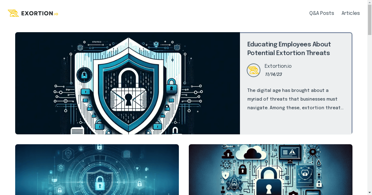 Extortion.io: A Vital Resource in the Digital Fight Against Extortion