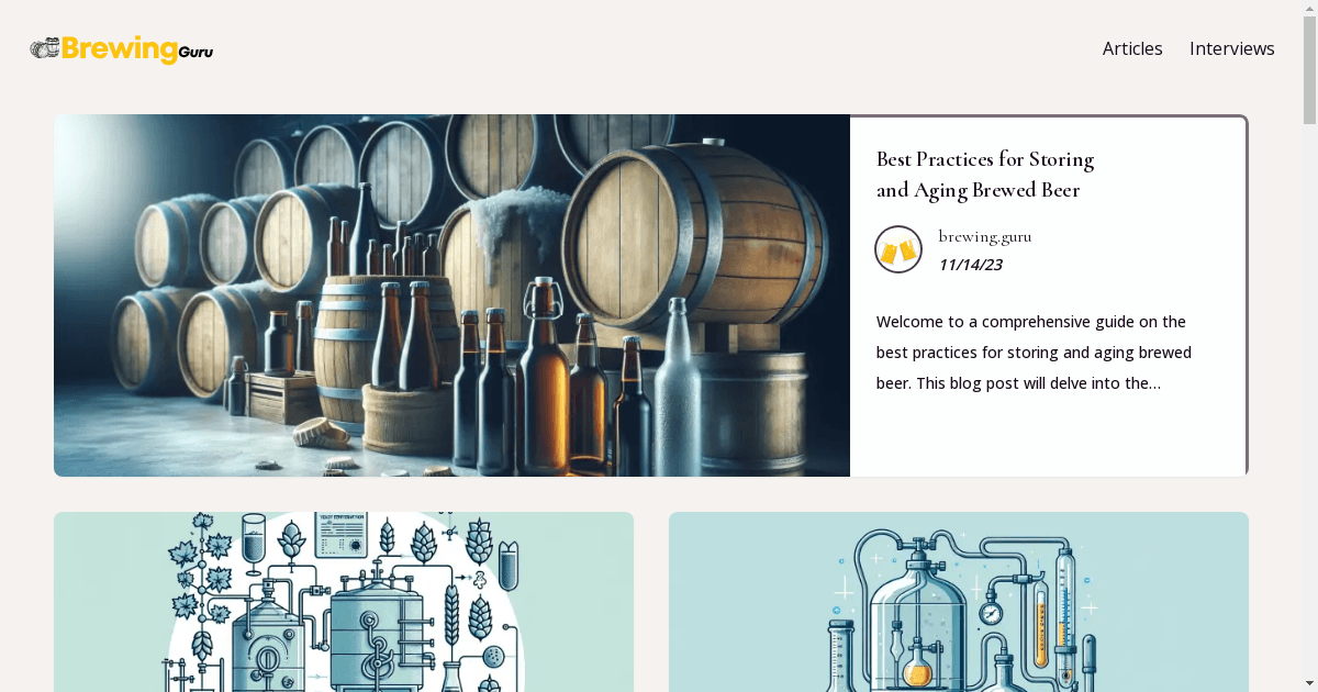 Brewing.guru Emerges as a Digital Hub for Brewing Enthusiasts and Professionals