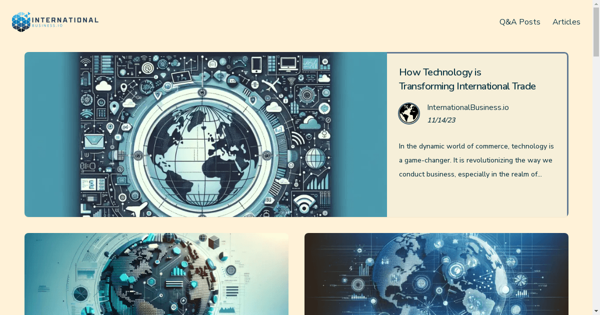 InternationalBusiness.io Launches as a Premier Resource for Global Commerce Insights