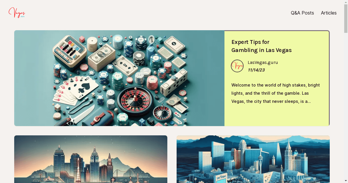 LasVegas.guru Launches as the Ultimate Knowledge Hub for Sin City