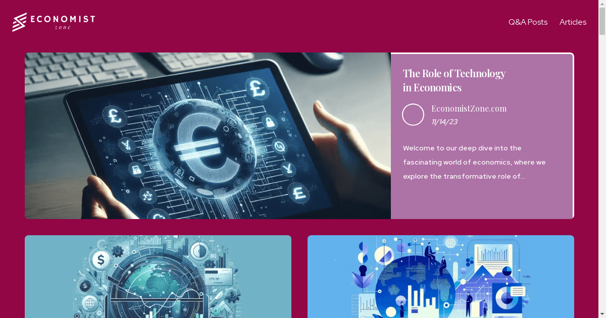 EconomistZone.com Launches as Premier Platform for Economic Insights and Expert Networking