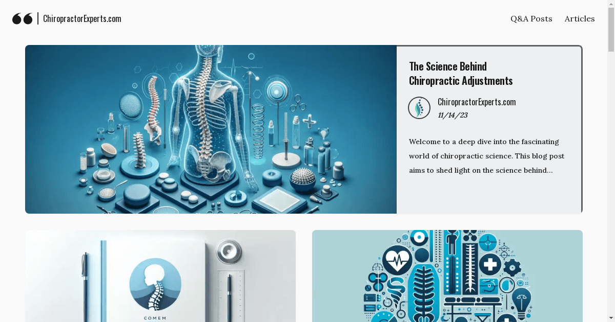 ChiropractorExperts.com Launches as Premier Online Destination for Chiropractic Knowledge