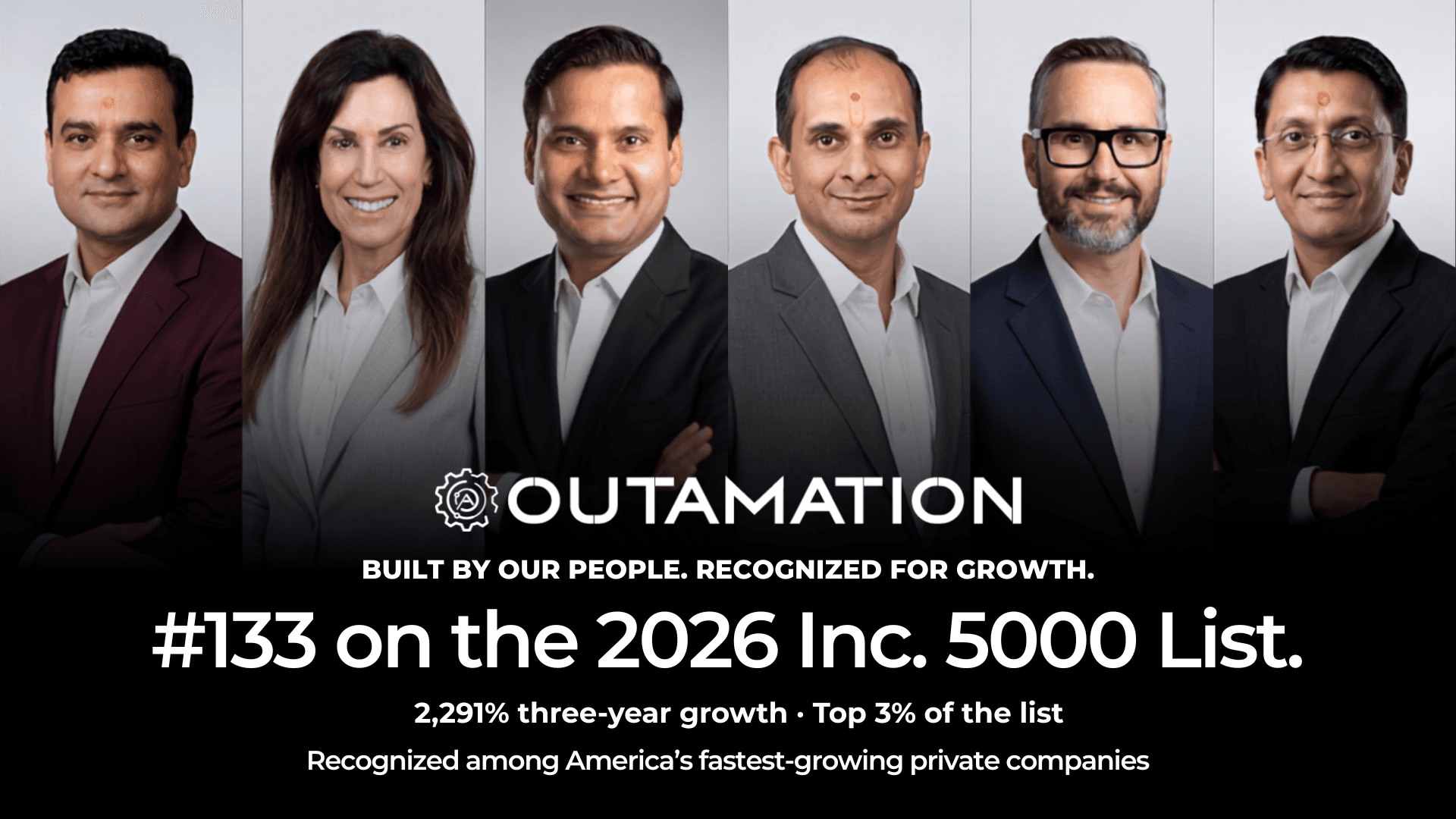 Outamation Debuts at #133 on 2026 Inc. 5000 with 2,291% Revenue Growth