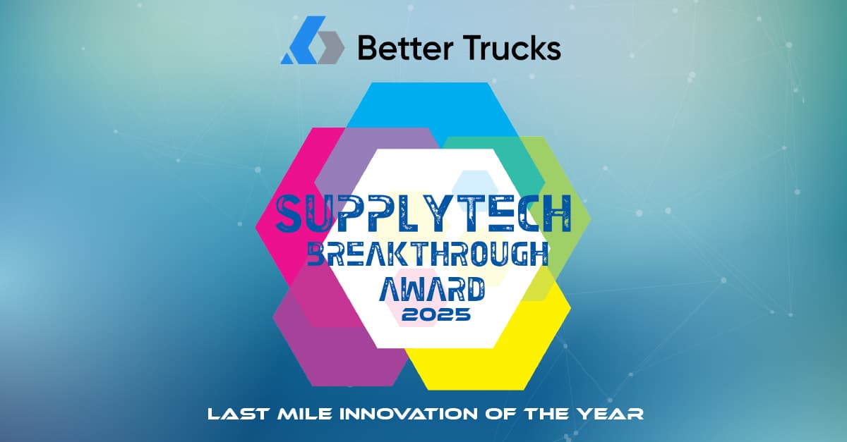 Better Trucks' Checkpoint Technology Wins 'Last Mile Innovation of the Year' at SupplyTech Breakthrough Awards