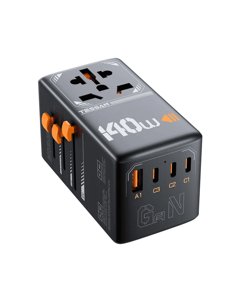 TESSAN Launches 140W Universal Travel Adapter for Global Connectivity