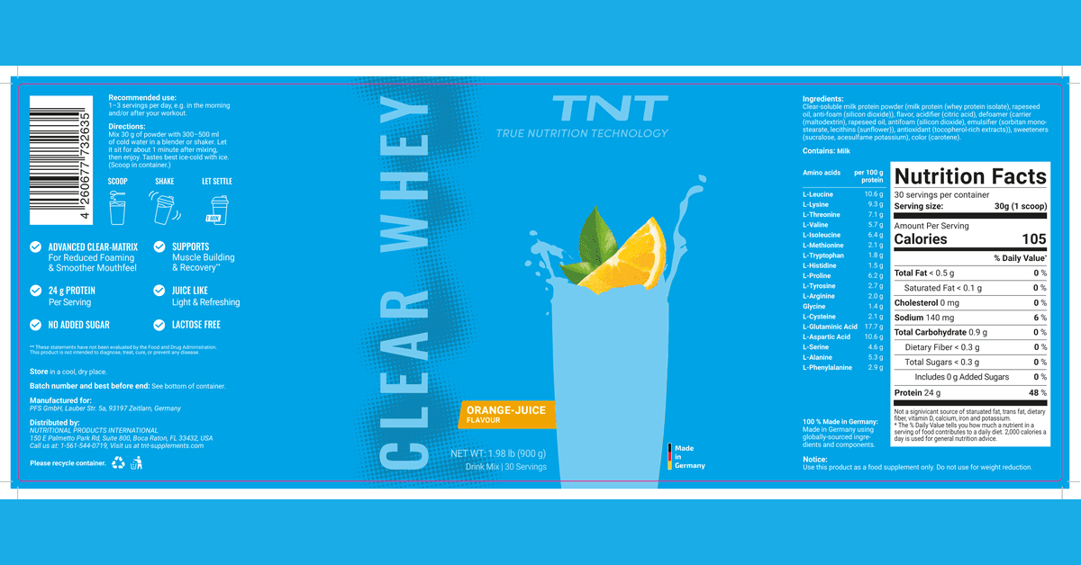 True Nutrition Technology Expands U.S. Availability of German-Made CLEAR WHEY Protein