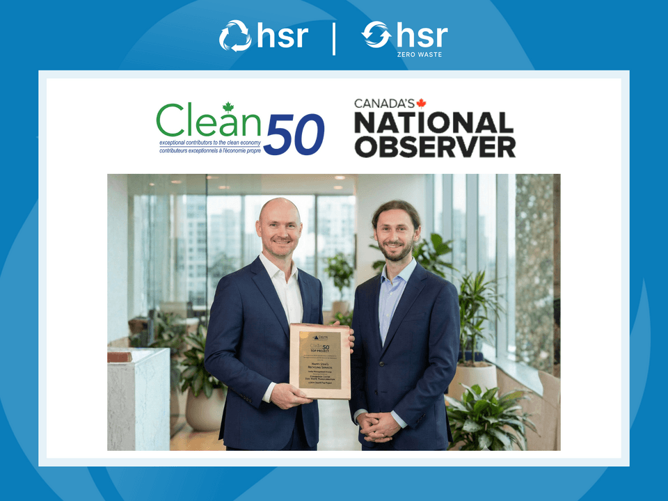 HSR Zero Waste Recognized for Transforming Waste Management into Financial and Environmental Value