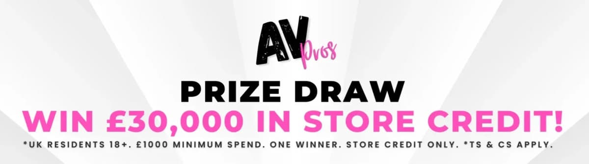 AV Pros Launches £30,000 Store Credit Prize Draw to Reward High-Value Audio-Visual Purchases