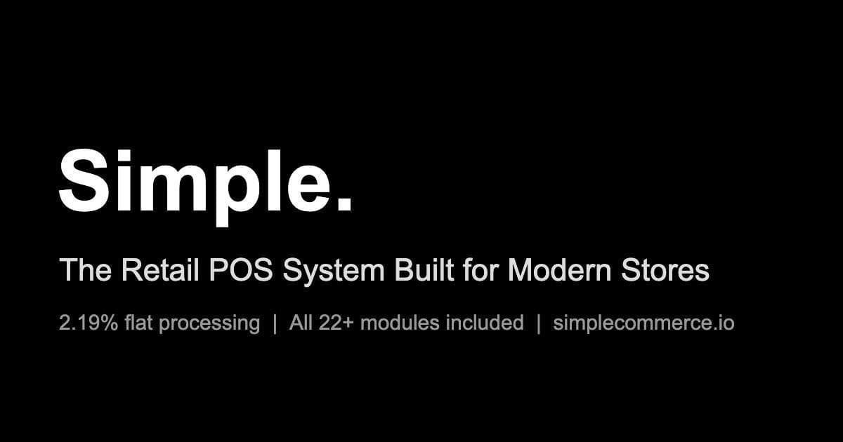 Simple Launches All-in-One Retail POS to Combat Fragmented, Fee-Heavy Systems