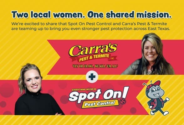 Spot On Pest Control and Carra's Pest & Termite Join Forces to Expand East Texas Service