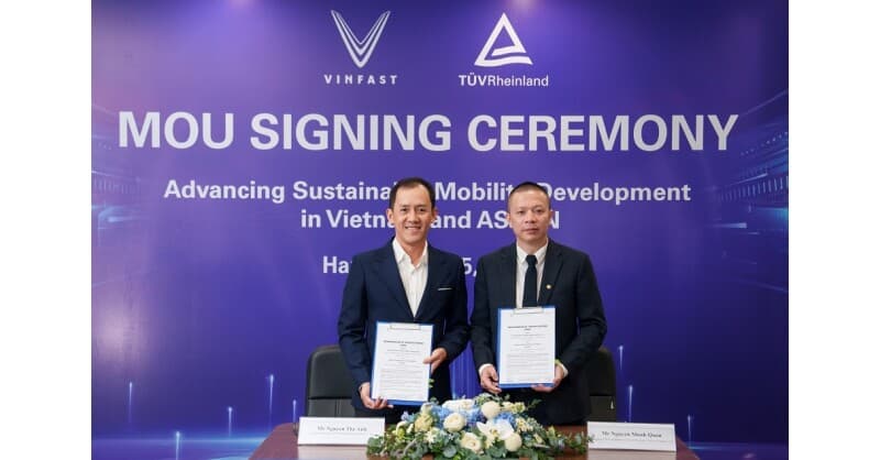 VinFast and TÜV Rheinland Partner to Boost Vehicle Testing in Vietnam, Targeting Global Value Chain Integration