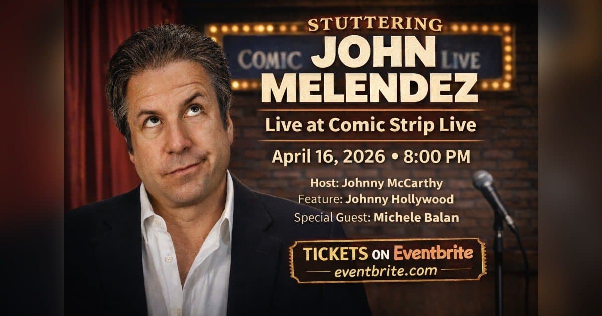 Stuttering John Melendez to Headline Historic New York Comedy Club Amid Sold-Out Momentum