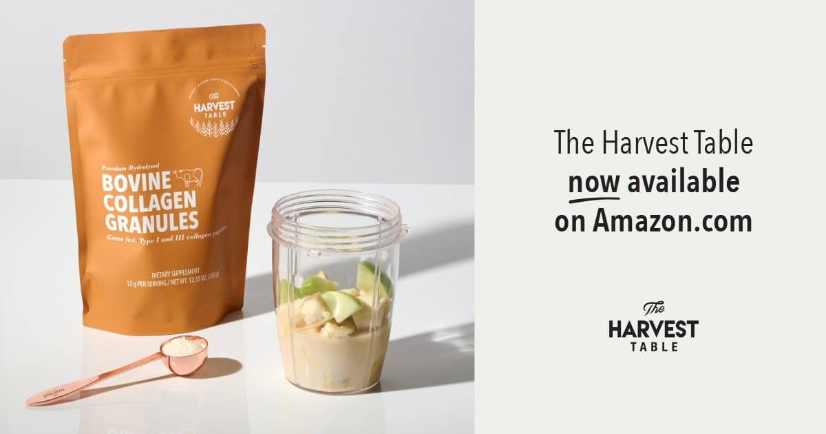 The Harvest Table Bovine Collagen Granules Launch on Amazon