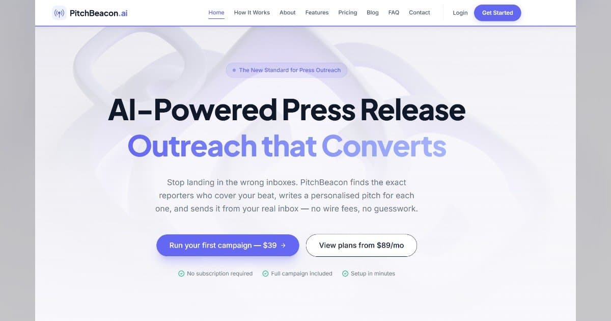PitchBeacon.AI Launches AI-Powered Media Outreach Tool for Startups and Agencies