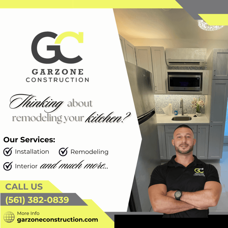 Garzone Construction Elevates Pompano Beach Kitchens with Custom Remodeling Solutions