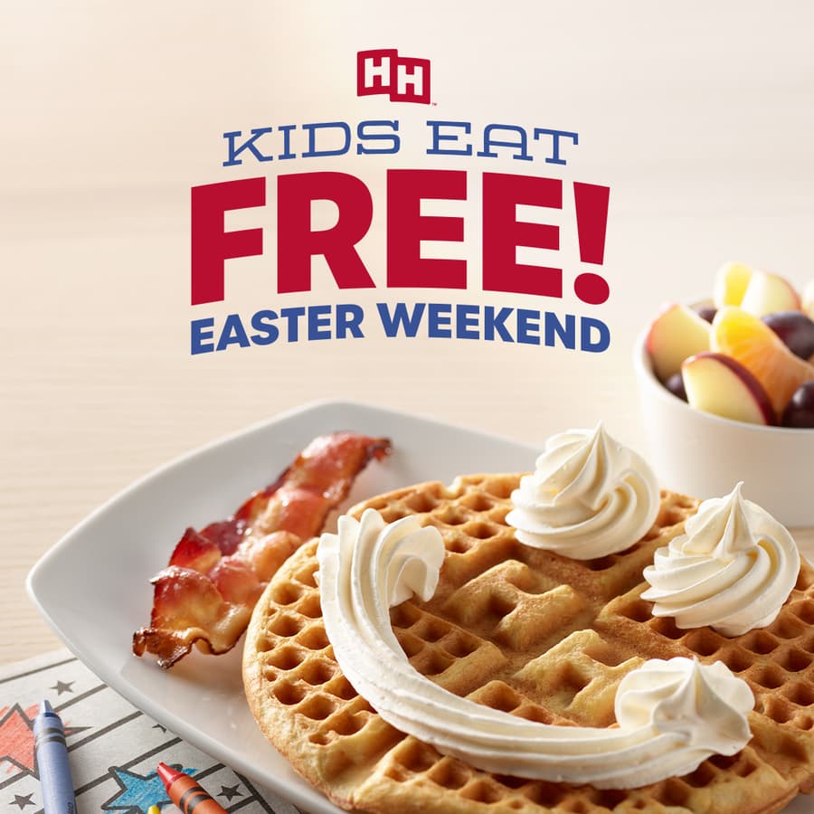 Huddle House Offers Free Kid's Meals for Easter Celebrations
