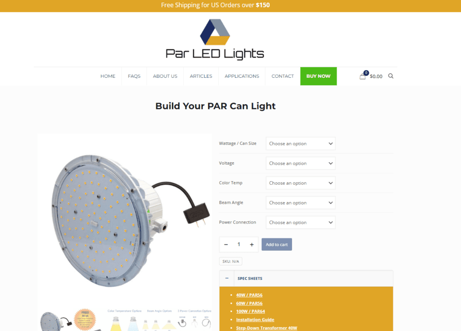 PAR LED Lights Launches New Website to Revolutionize Custom Lighting Solutions