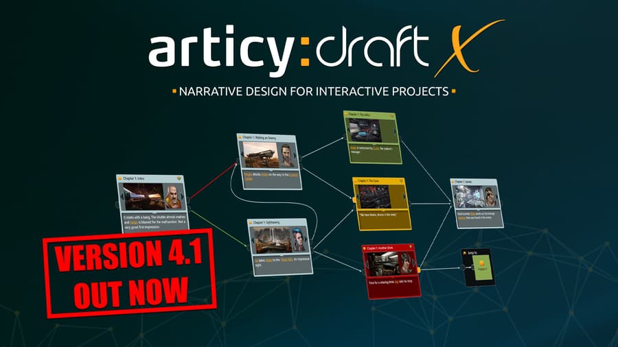 Articy:draft X 4.1 Update Enhances Narrative Design for Game Developers