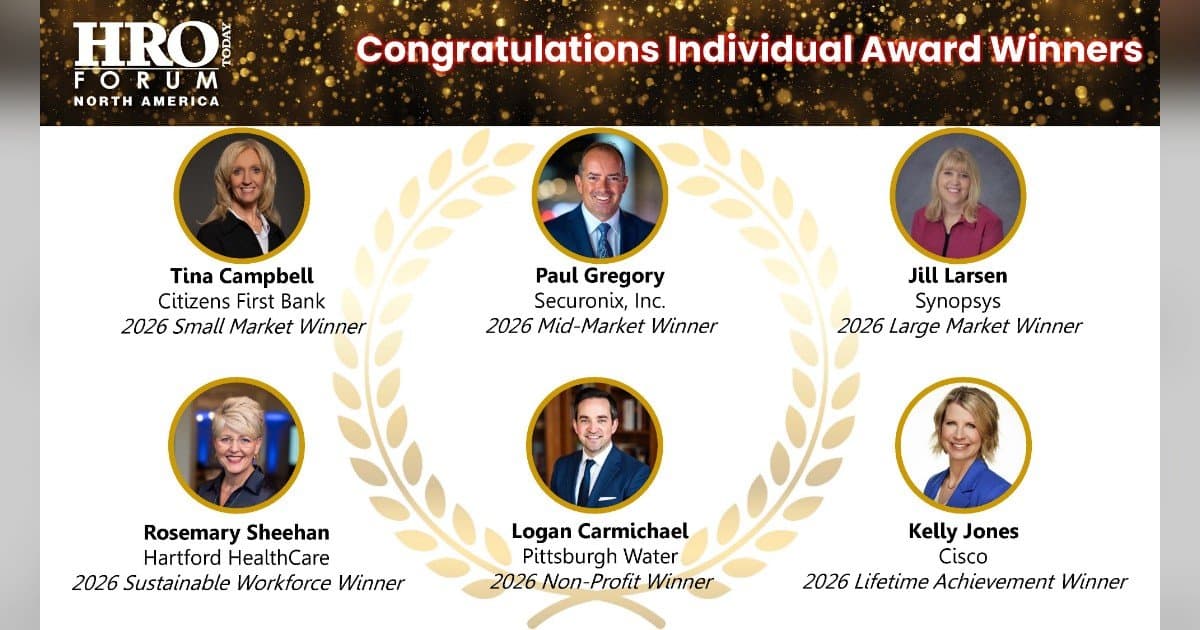 HRO Today Announces 2026 CHRO of the Year Award Winners, Honoring Top HR Leaders Across North America