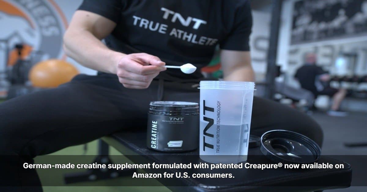 TNT Brings German-Made Creapure Creatine to U.S. Consumers via Amazon