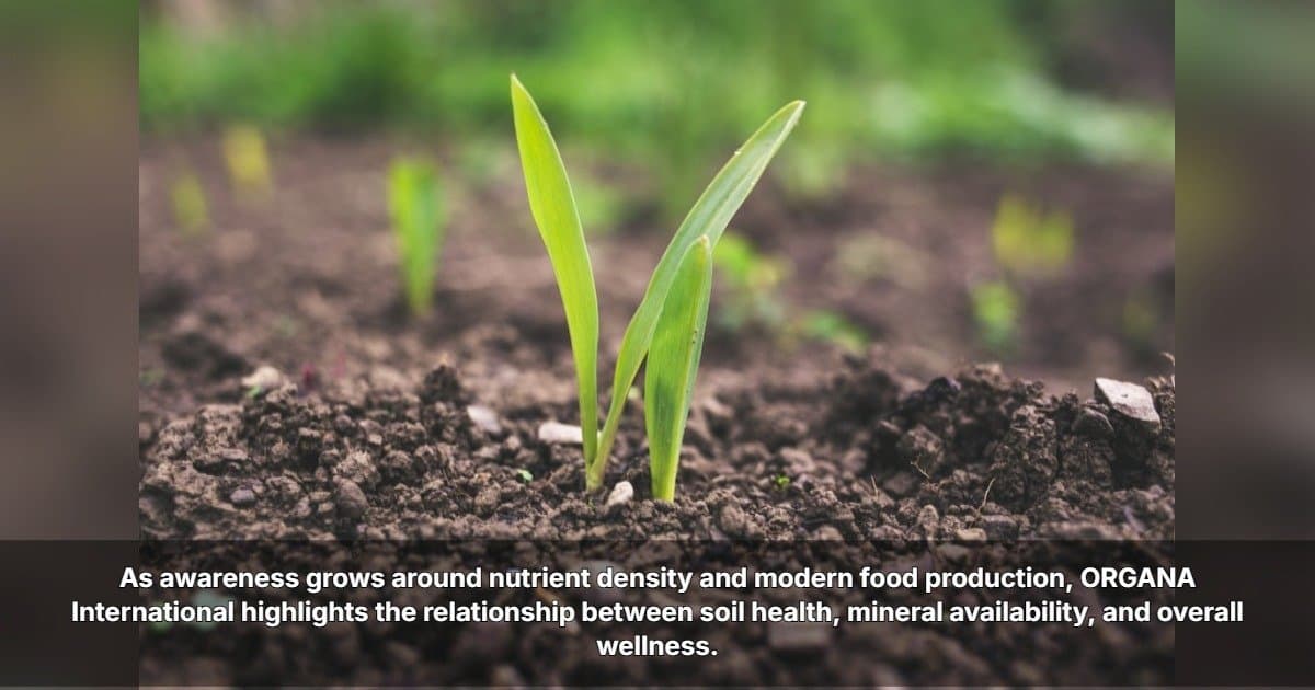 ORGANA International Highlights Link Between Soil Health and Nutrient Density in Foods