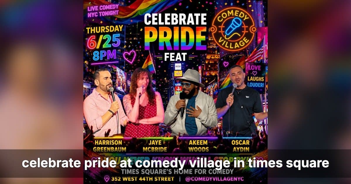 Comedy Village NYC Announces Pride Month Comedy Events in Times Square