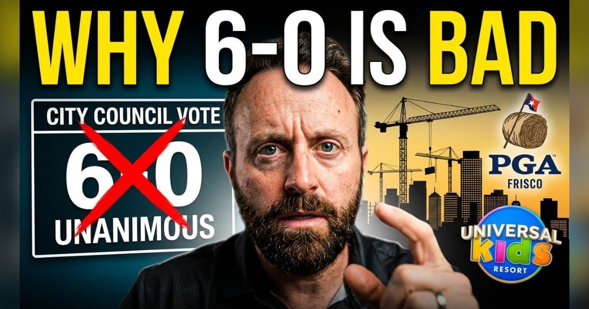 Frisco Councilman Jared Elad Warns Unanimous Votes Signal Groupthink, Not Alignment