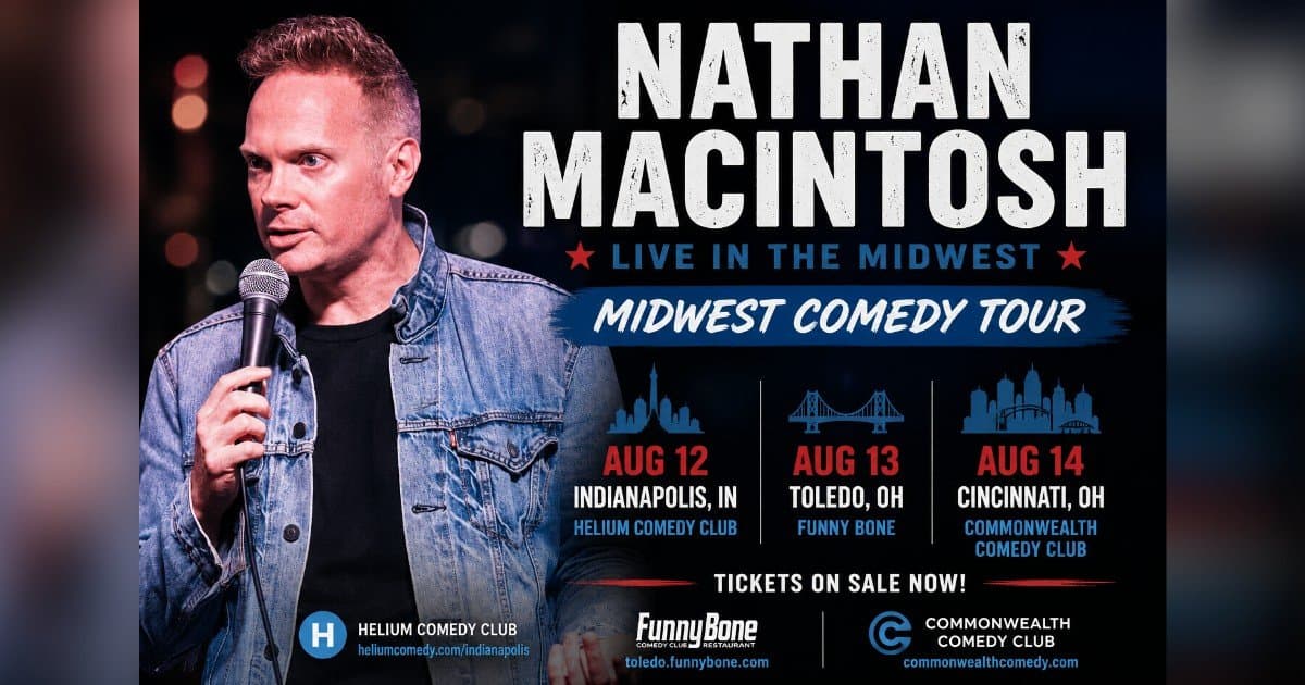 Nathan Macintosh Embarks on Three-City Midwest Comedy Tour in August