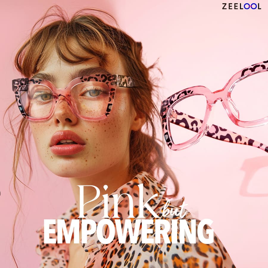 ZEELOOL Introduces Pink Leopard Glasses: A Fusion of Fashion and Functionality
