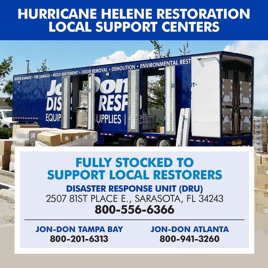 Jon-Don Mobilizes Disaster Recovery Efforts in Florida Following Hurricanes Helene and Milton